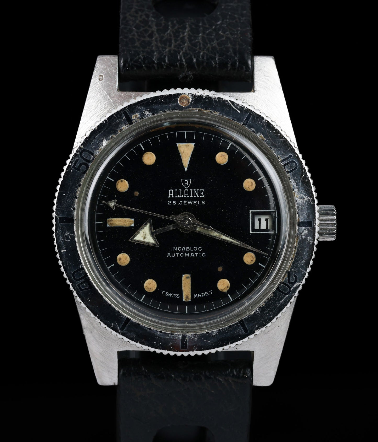 Vintage Allaine Sous Marine Diver 39MM 1967 | Crown Vintage Watches