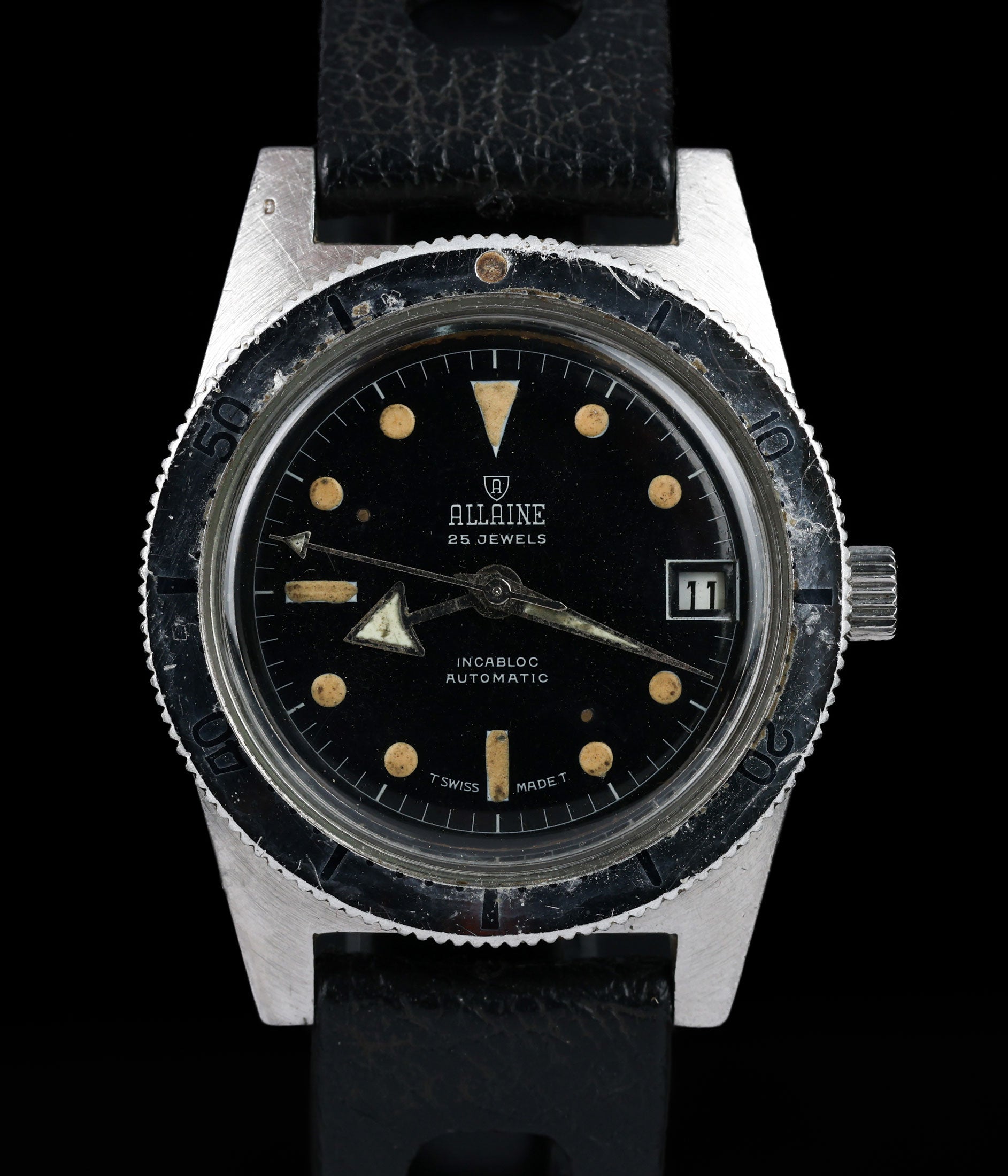 Vintage Allaine Sous Marine Diver 39MM 1967 | Crown Vintage Watches