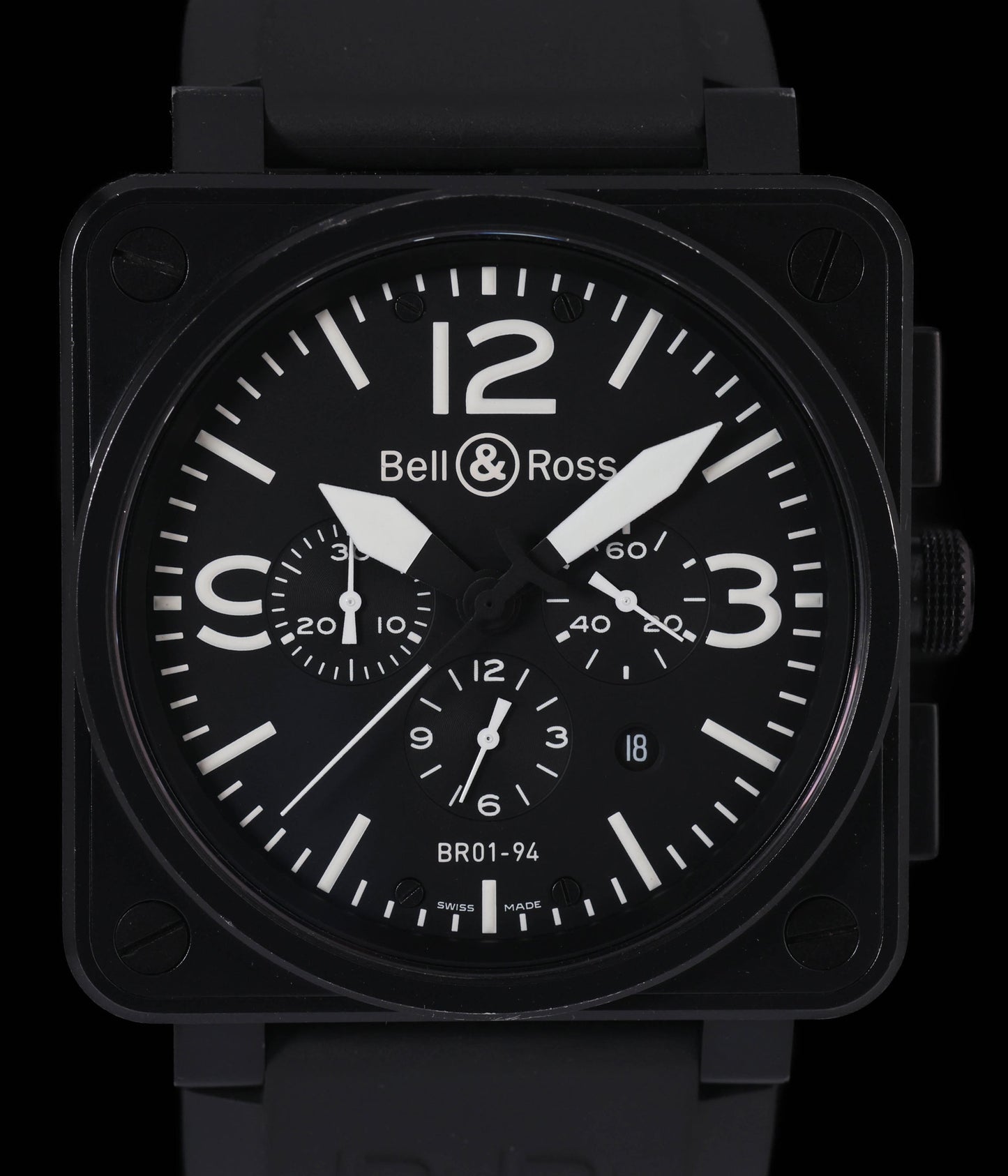 Pre-owned Bell & Ross BR01-94 Mil-Spec 46mm 2010s | Crown Vintage Watches