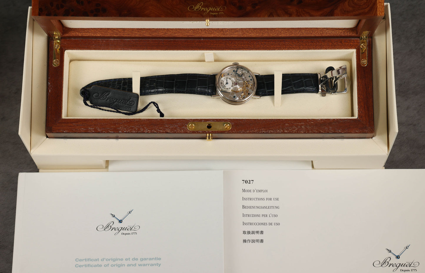 Vintage Breguet 37MM 7027BB/11/9V6 Tradition Dial 2009 | Crown Vintage Watches