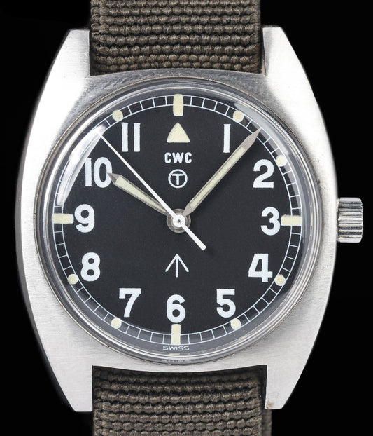 Preowned vintage CWC W10 British Military Watch 36mm 1976| Crown Vintage Watches