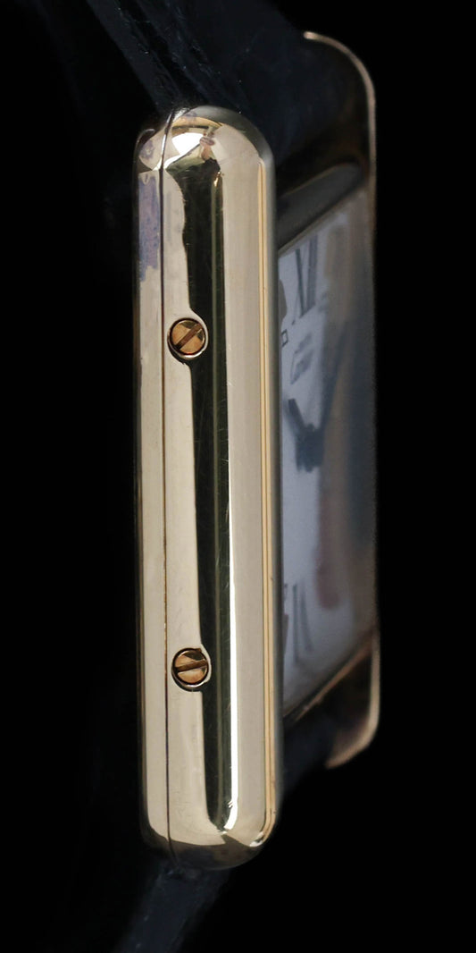 Pre-owned vintage Cartier Must de Tank Vermeil Tri-Tone Trinity Dial Ref 1613 Circa 1990s | Crown Vintage Watches