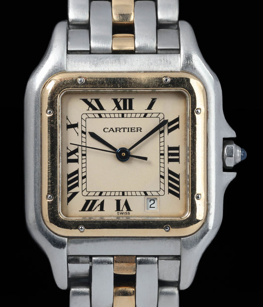 Pre-owned vintage Cartier Panthere Date 1100 27MM Circa 1990s | Crown Vintage Watches