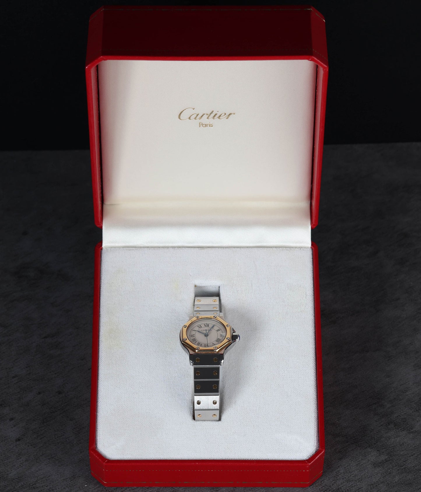 Pre-owned vintage Cartier Santos Octagon Two Tone Ref. 187903 Circa 1990 | Crown Vintage Watches