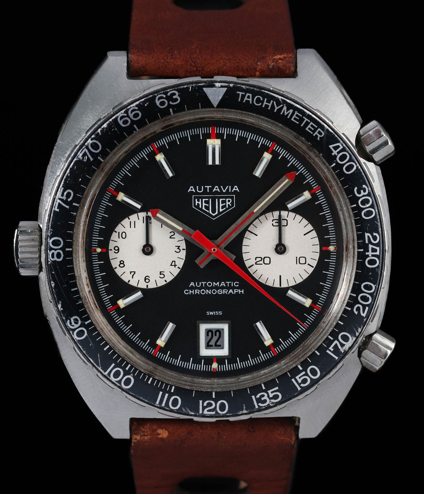 Pre-owned vintage Heuer Autavia 1163V Viceroy 42MM 1970s | Crown Vintage Watches