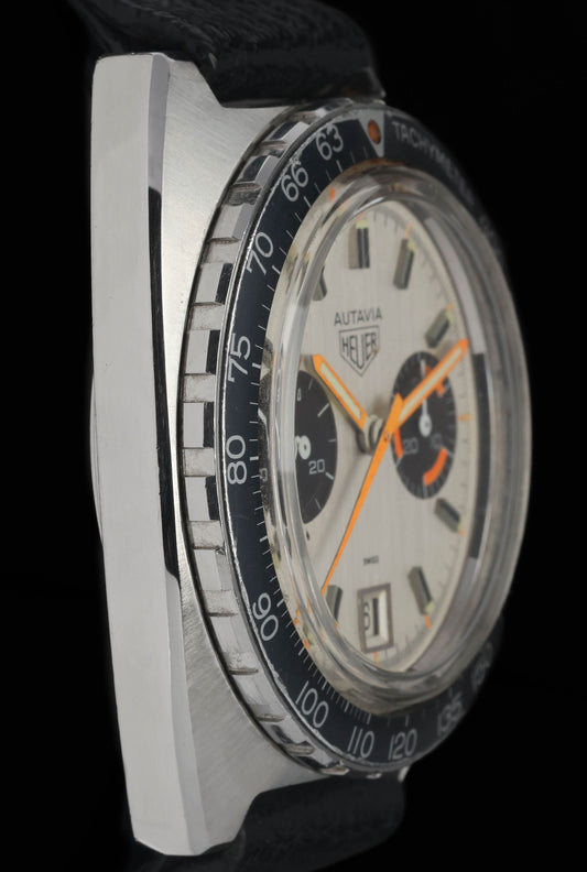 Preowned vintage Heuer Autavia 73463 42mm 1970s | Crown Vintage Watches