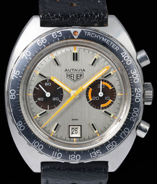 Preowned vintage Heuer Autavia 73463 42mm 1970s | Crown Vintage Watches