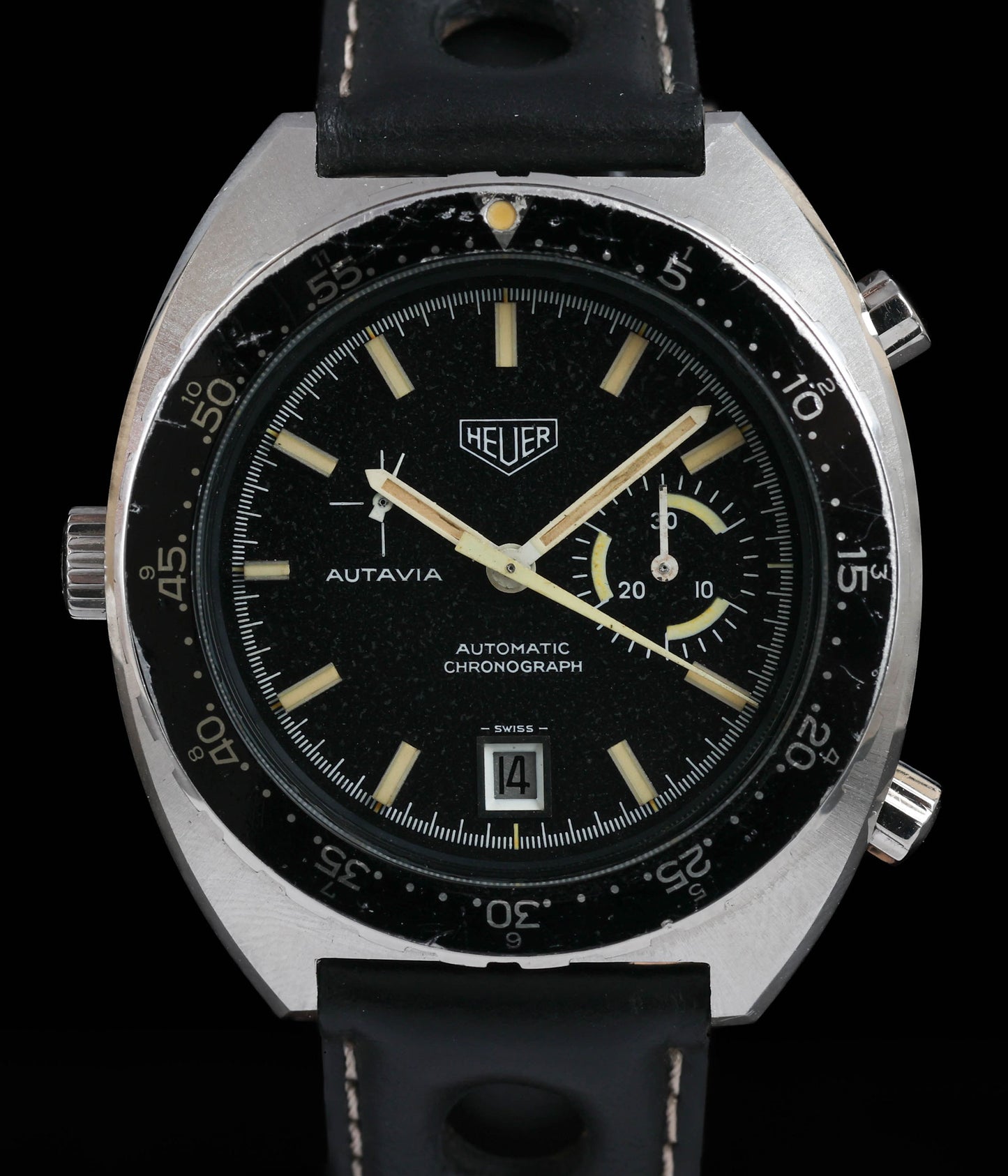 Pre owned vintage Heuer Autavia ref 15630 42mm 1972 | Crown Vintage Watches