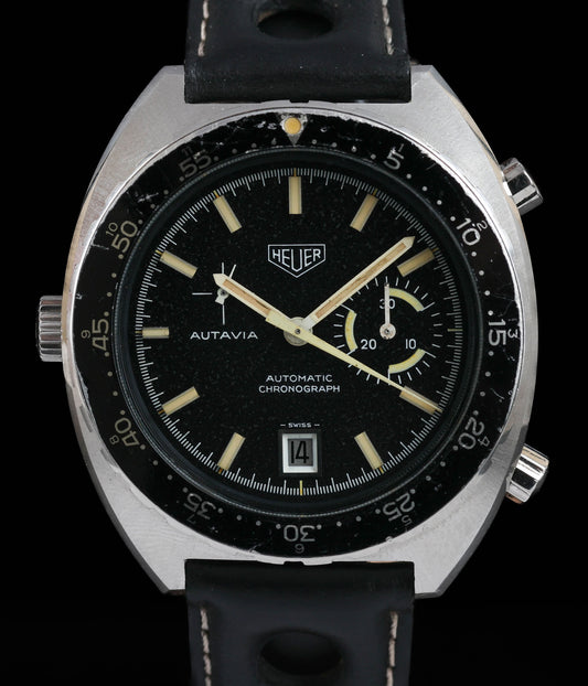 Pre owned vintage Heuer Autavia ref 15630 42mm 1972 | Crown Vintage Watches