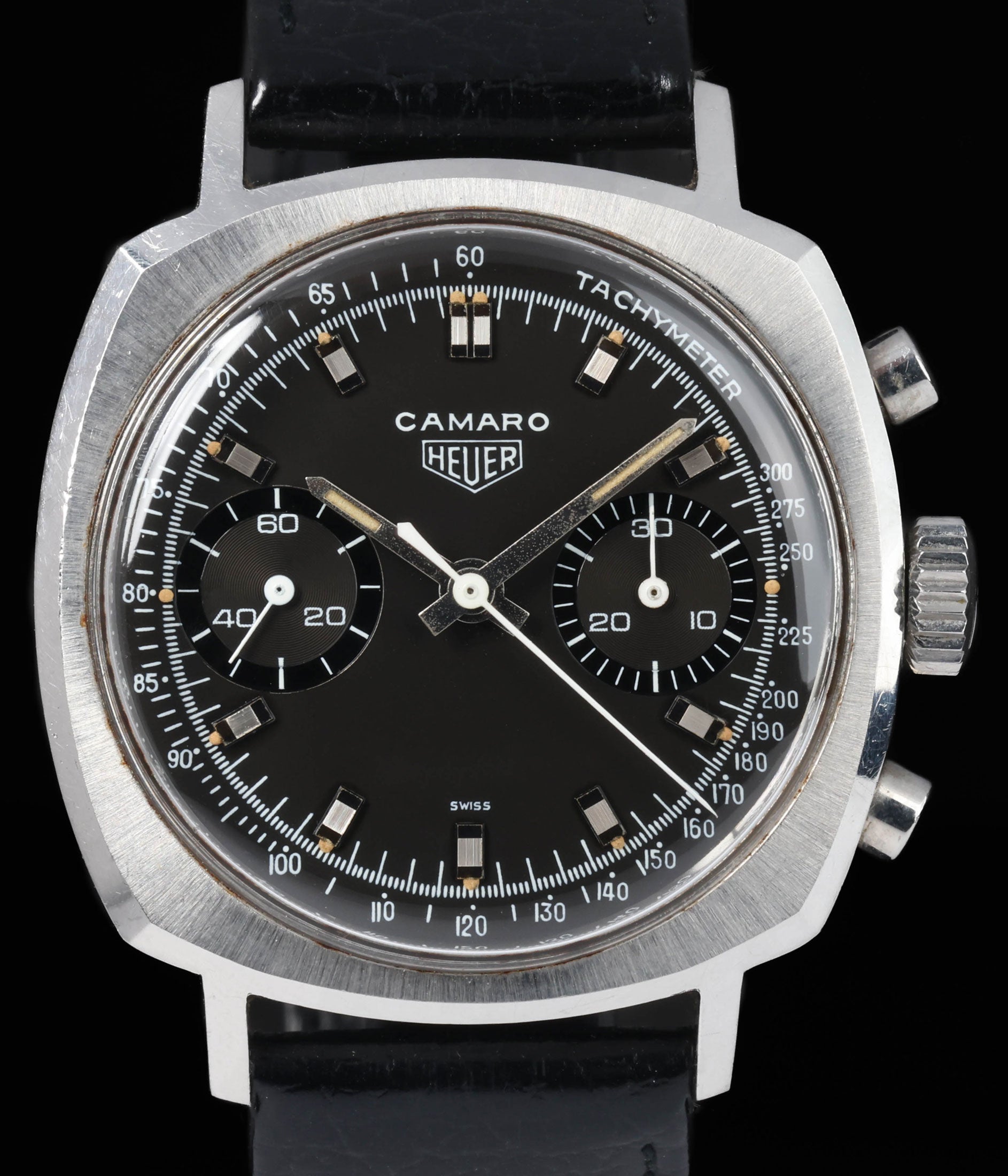 Pre-owned vintage Heuer Camaro 30 7743NT 37MM 1968 1970 | Crown Vintage Watches
