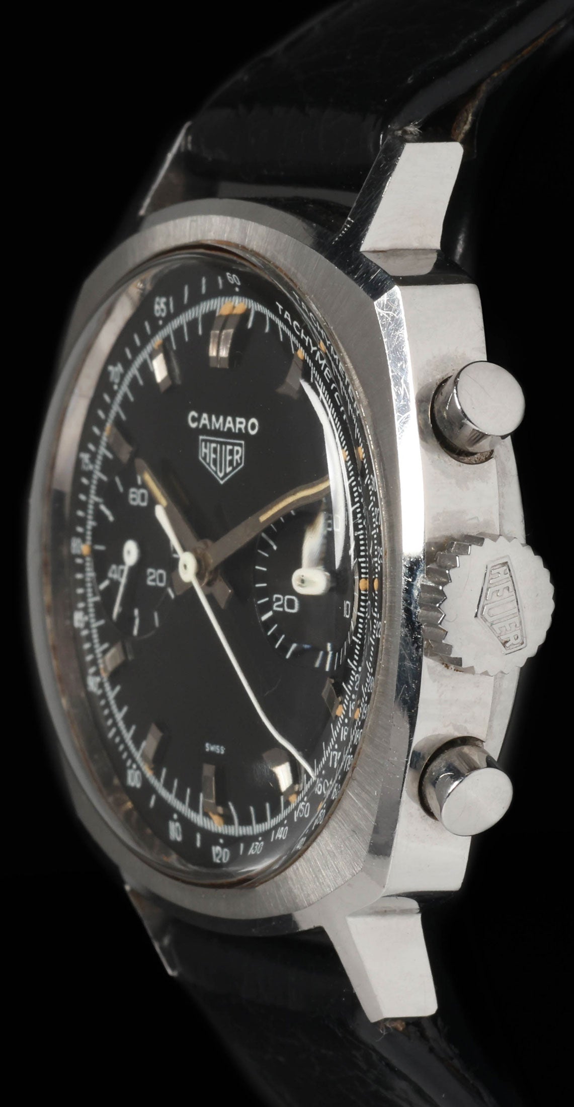 Pre-owned vintage Heuer Camaro 30 7743NT 37MM 1968 1970 | Crown Vintage Watches