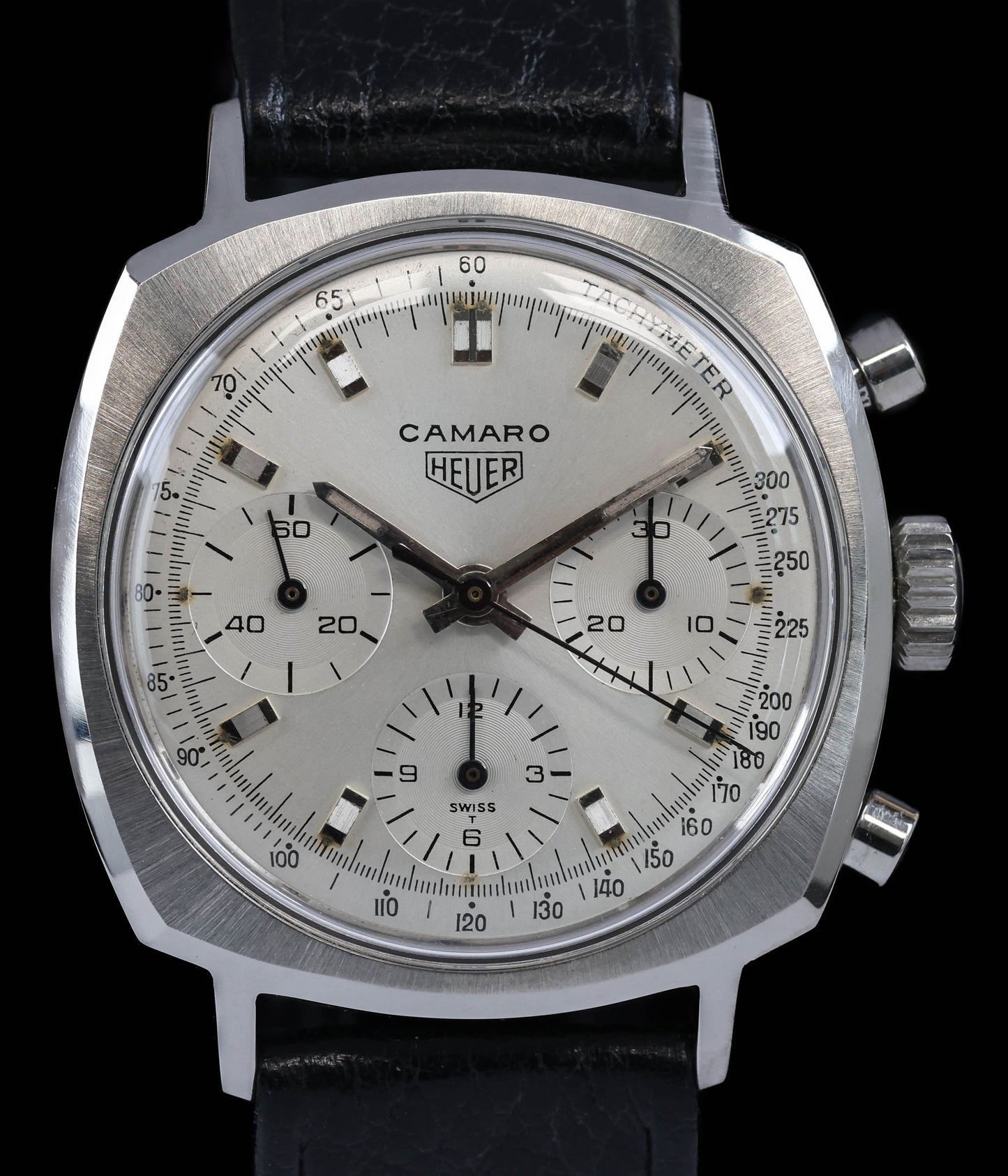 Pre-owned vintage Heuer Camaro 7220 T 'First execution' 37mm 1968 | Crown Vintage Watches