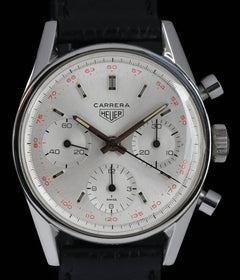 Heuer Carrera 2447T White Dial 36mm 1960s