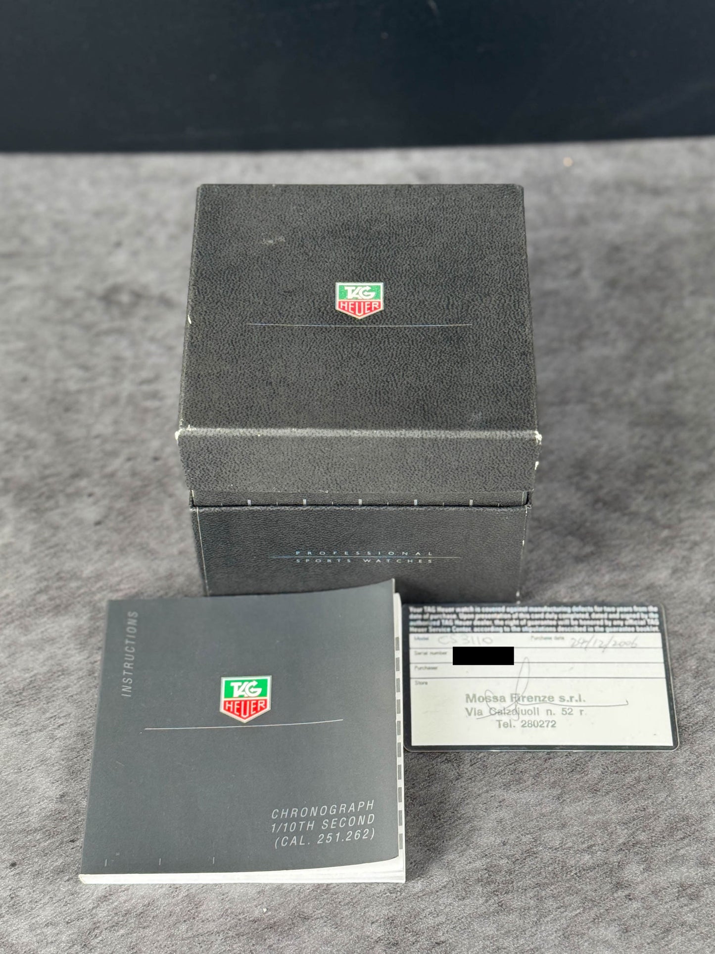 Pre-owned vintage Heuer Carrera 36MM Re-edition Chronograph CS3110 circa 2006 | Crown Vintage Watches