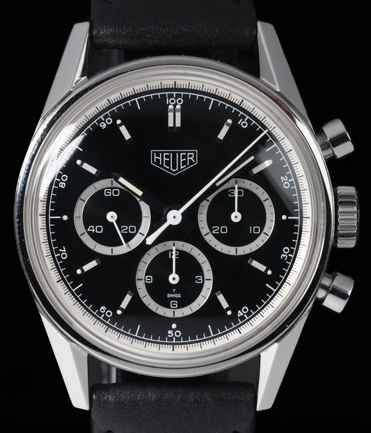 Pre-owned vintage Heuer Carrera Re-edition CS3113 36MM Circa 2000 Box & Papers | Crown Vintage Watches