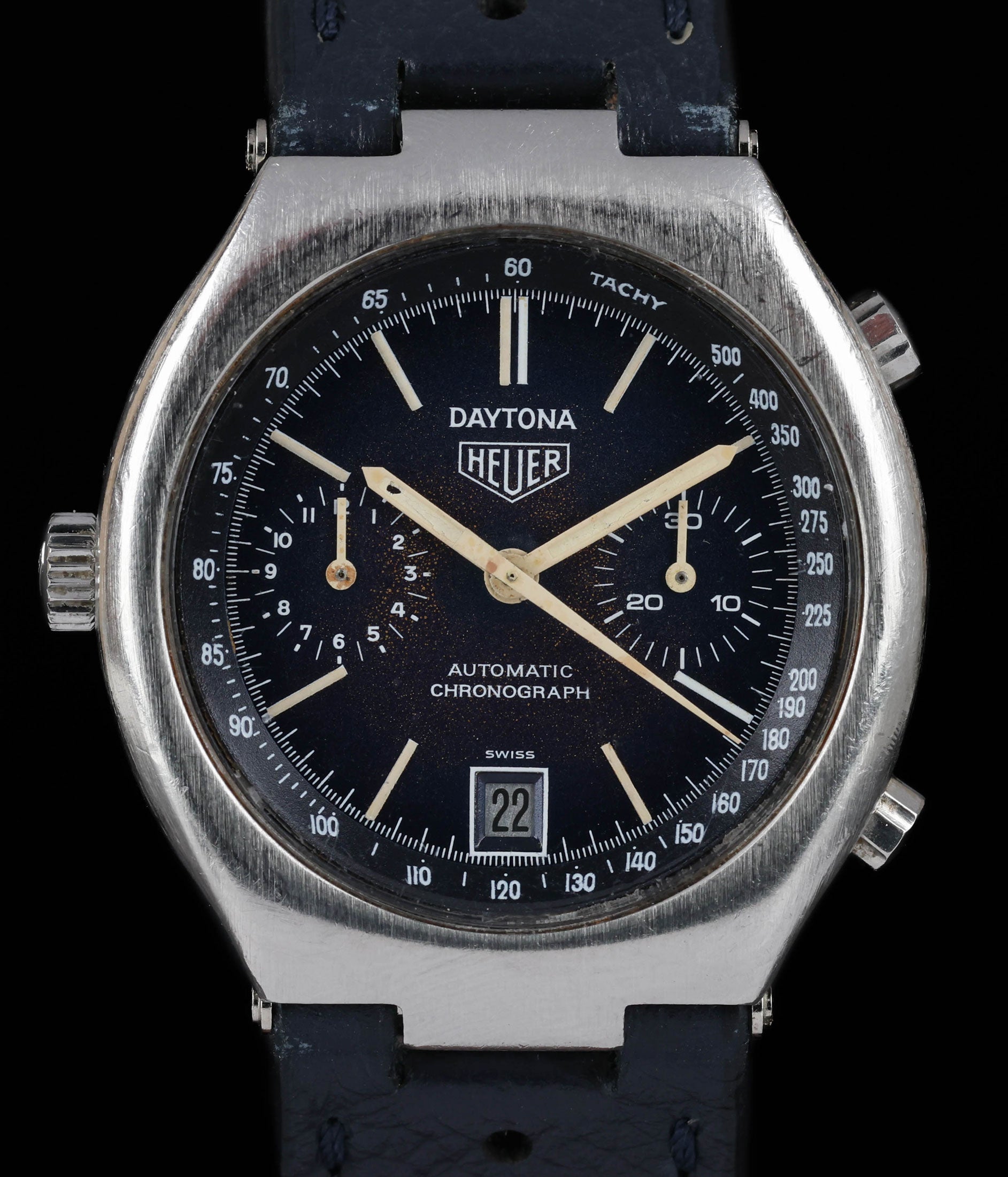 Pre-owned vintage Heuer Daytona 110.203B 39mm Circa 1970s | Crown Vintage Watches