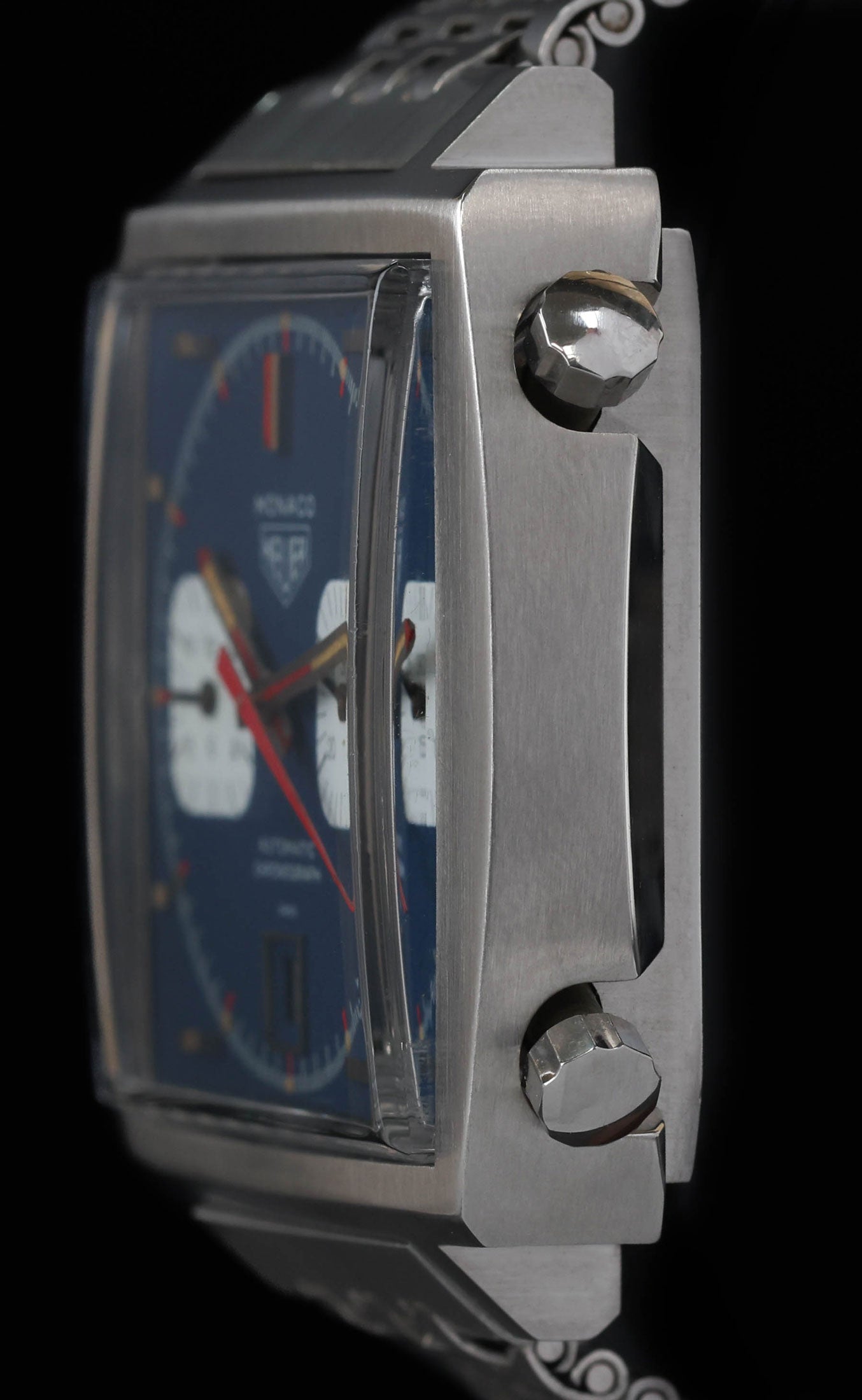 Pre-owned vintage Heuer Monaco 1133B 'Steve McQueen' 40mm Circa 1971 | Crown Vintage Watches