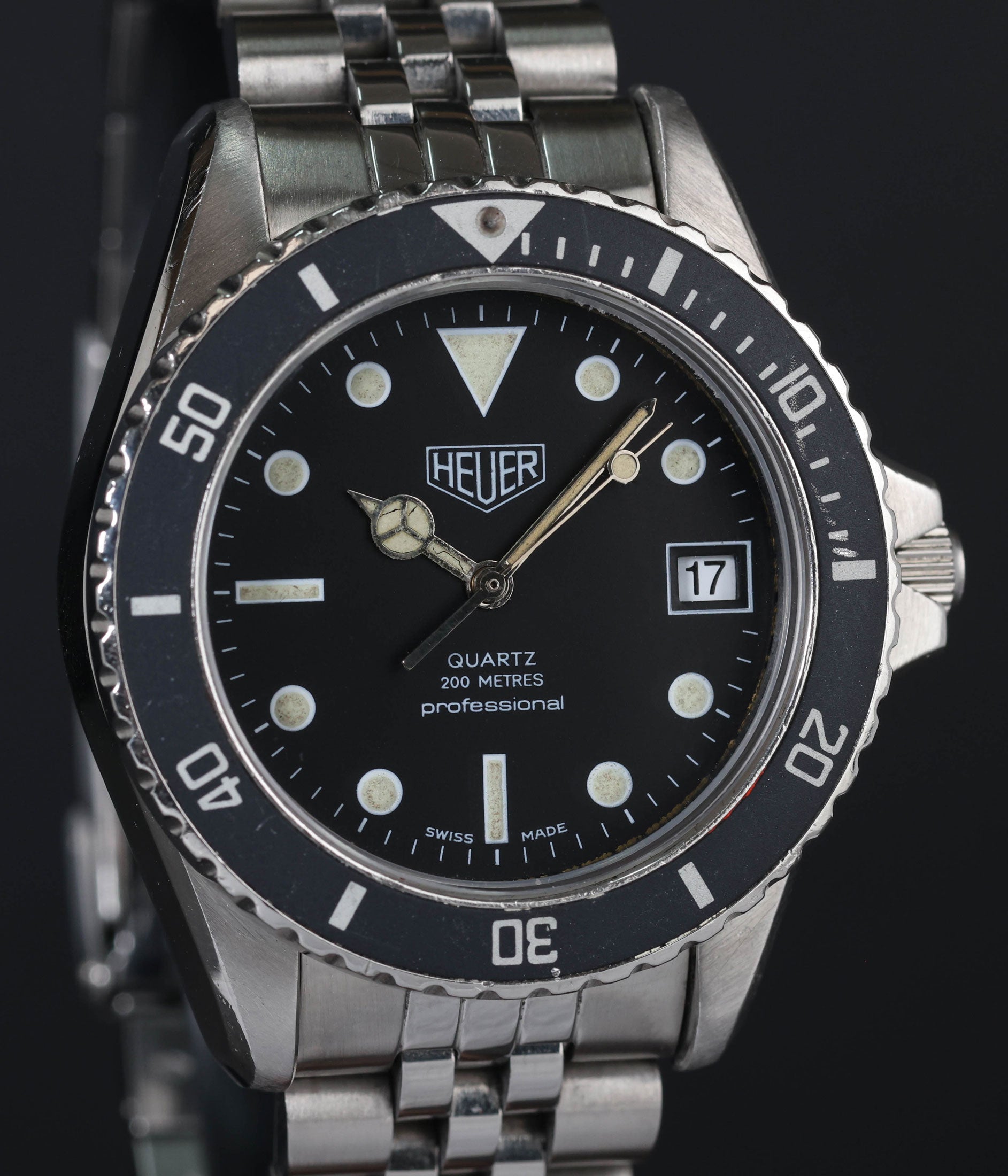 Pre-owned vintage Heuer Professional Diver 1000 Ref 980.013 36MM Circa 1980s | Crown Vintage Watches