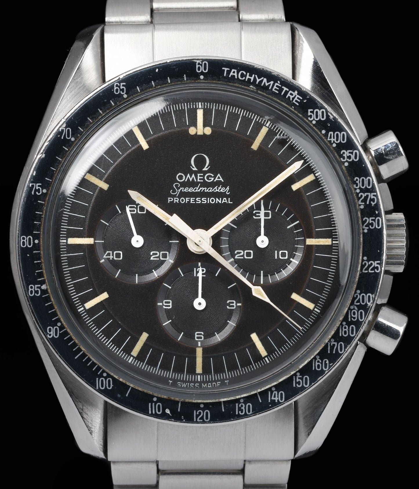 Pre-owned vintage Omega Speedmaster 145.022-69ST 42MM 'Pre-Moon' Tropical 1970 | Crown Vintage Watches