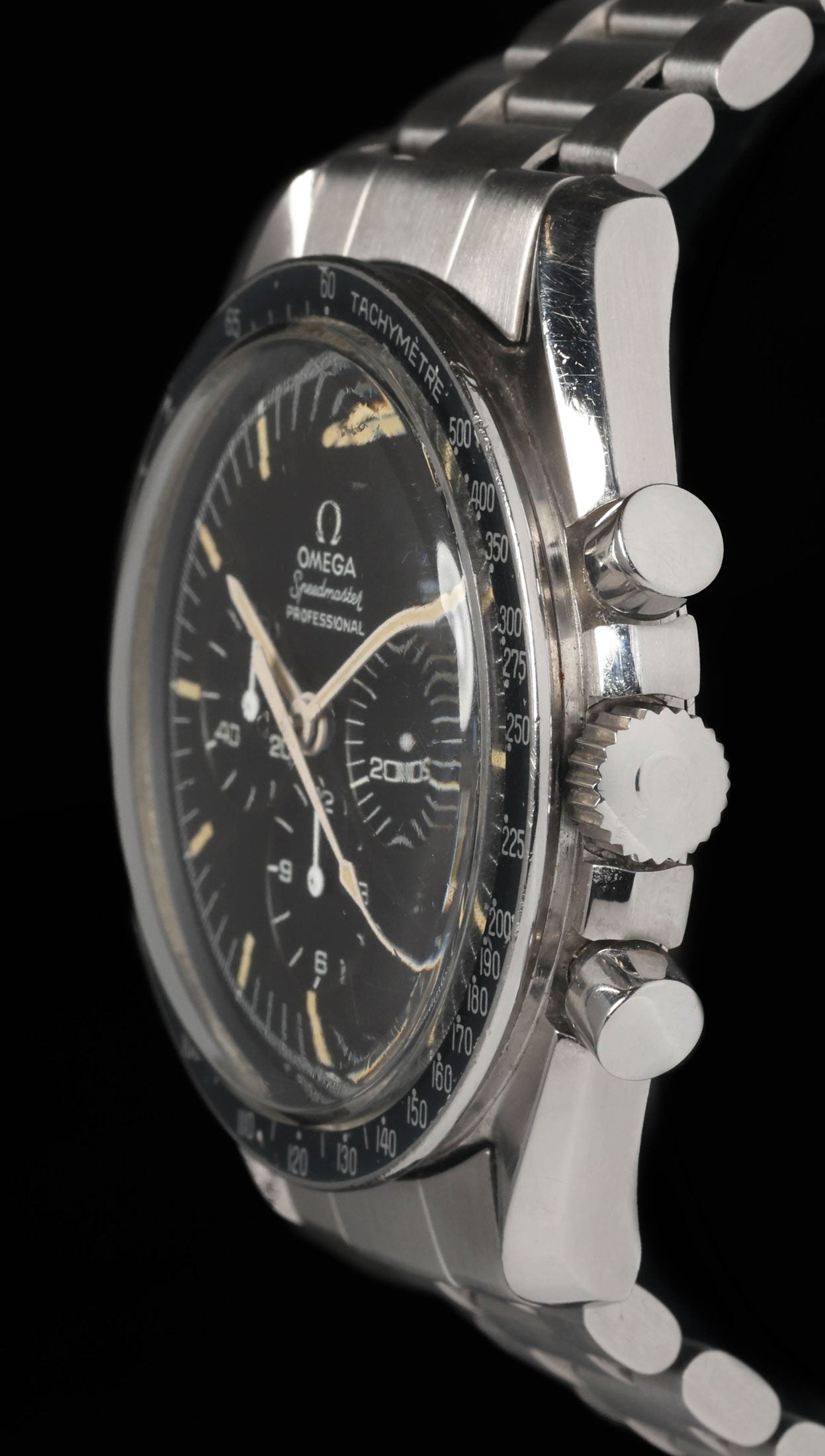 Pre-owned vintage Omega Speedmaster 145.022-69ST 42MM 'Pre-Moon' Tropical 1970 | Crown Vintage Watches