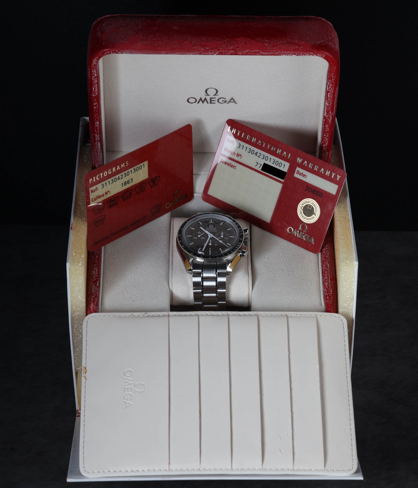 Pre-owned vintage Omega Speedmaster Professional Chocolate Dial 42MM Ref 311.30.42.30.13.001 Box & Papers Circa 2010 | Crown Vintage Watches