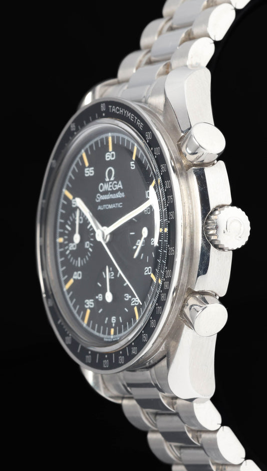 Preowned vintage Omega Speedmaster Reduced 3510.50.00 39mm 1990s Box & Papers | Crown Vintage Watches