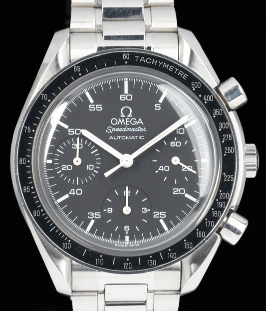 Preowned vintage Omega Speedmaster Reduced 3510.50.00 39mm Box & Papers | Crown Vintage Watches