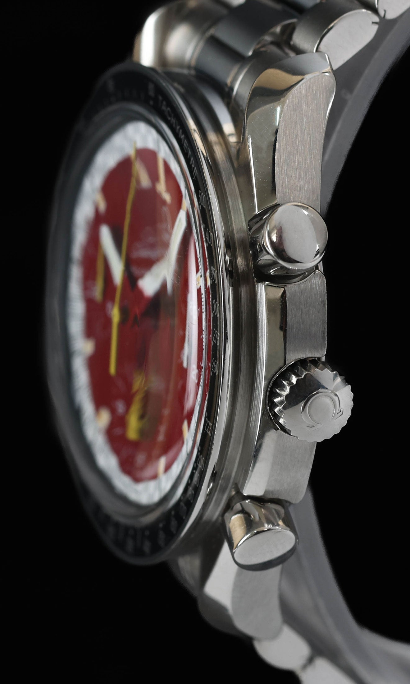 Vintage Omega Speedmaster Reduced 3510.61 Schumacher Red 2000s | Crown Vintage Watches