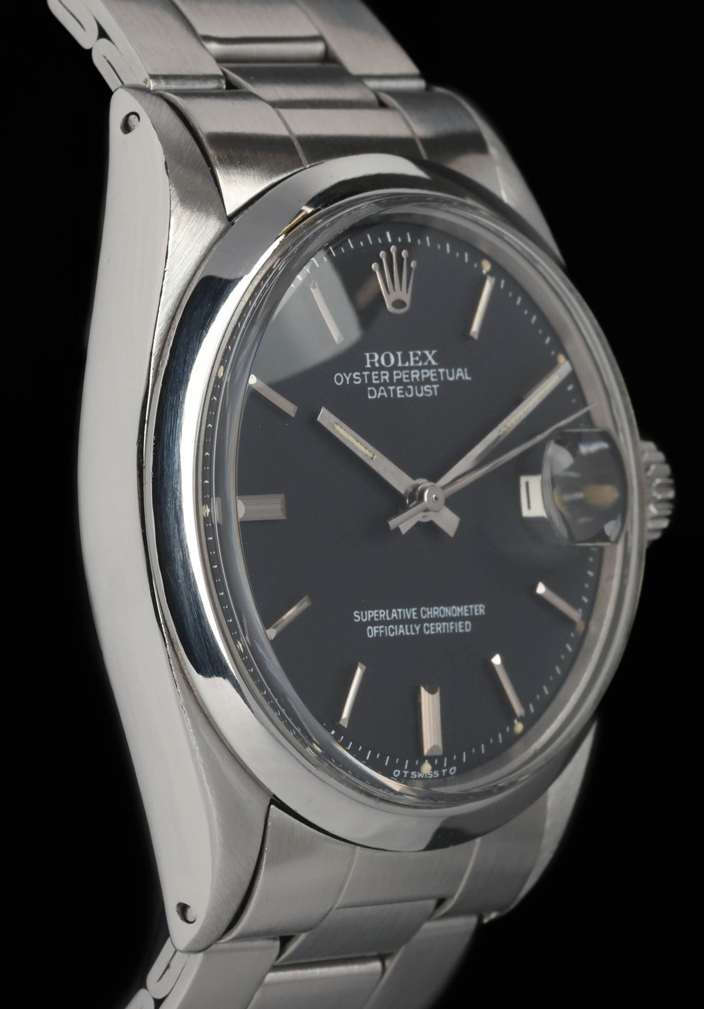 Pre-owned vintage Rolex Datejust 1600 ‘Matte Sigma’ Dial 36MM 1972 | Crown Vintage Watches