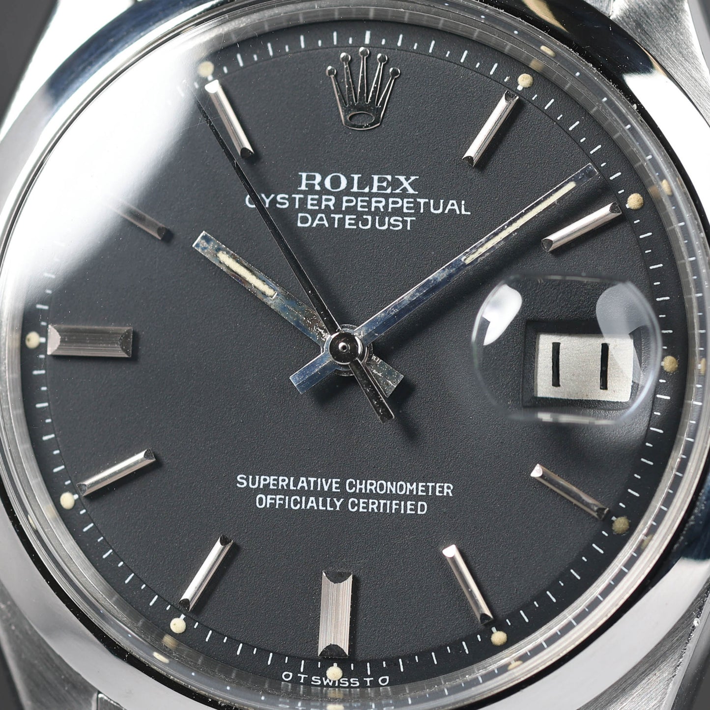 Pre-owned vintage Rolex Datejust 1600 ‘Matte Sigma’ Dial 36MM 1972 | Crown Vintage Watches
