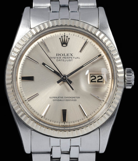 Preowned vintage Rolex Datejust 1601 36MM 'Pie Pan' 1966 | Crown Vintage Watches