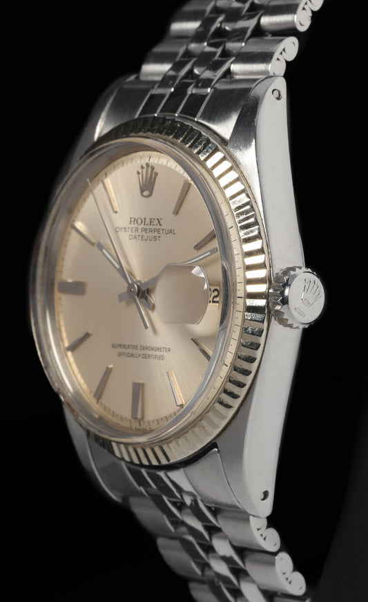Preowned vintage Rolex Datejust 1601 36MM 'Pie Pan' 1966 | Crown Vintage Watches