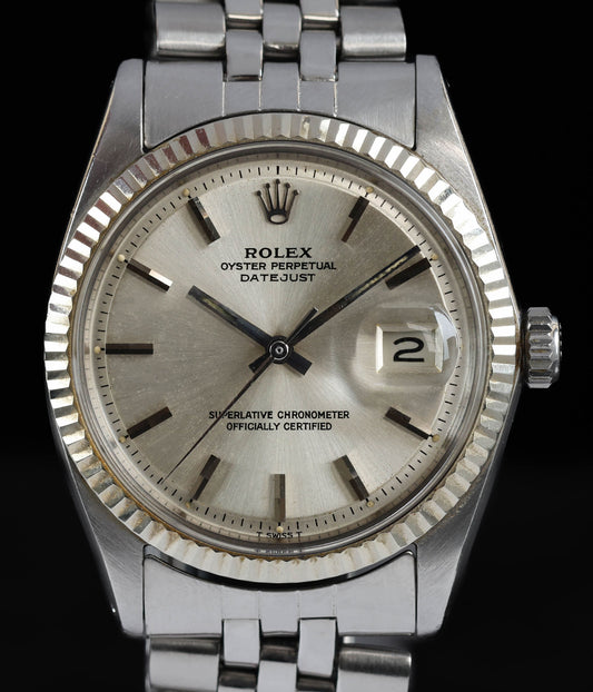Pre-owned vintage Rolex Datejust 1601 36MM 'Pie Pan' 1966| Crown Vintage Watched