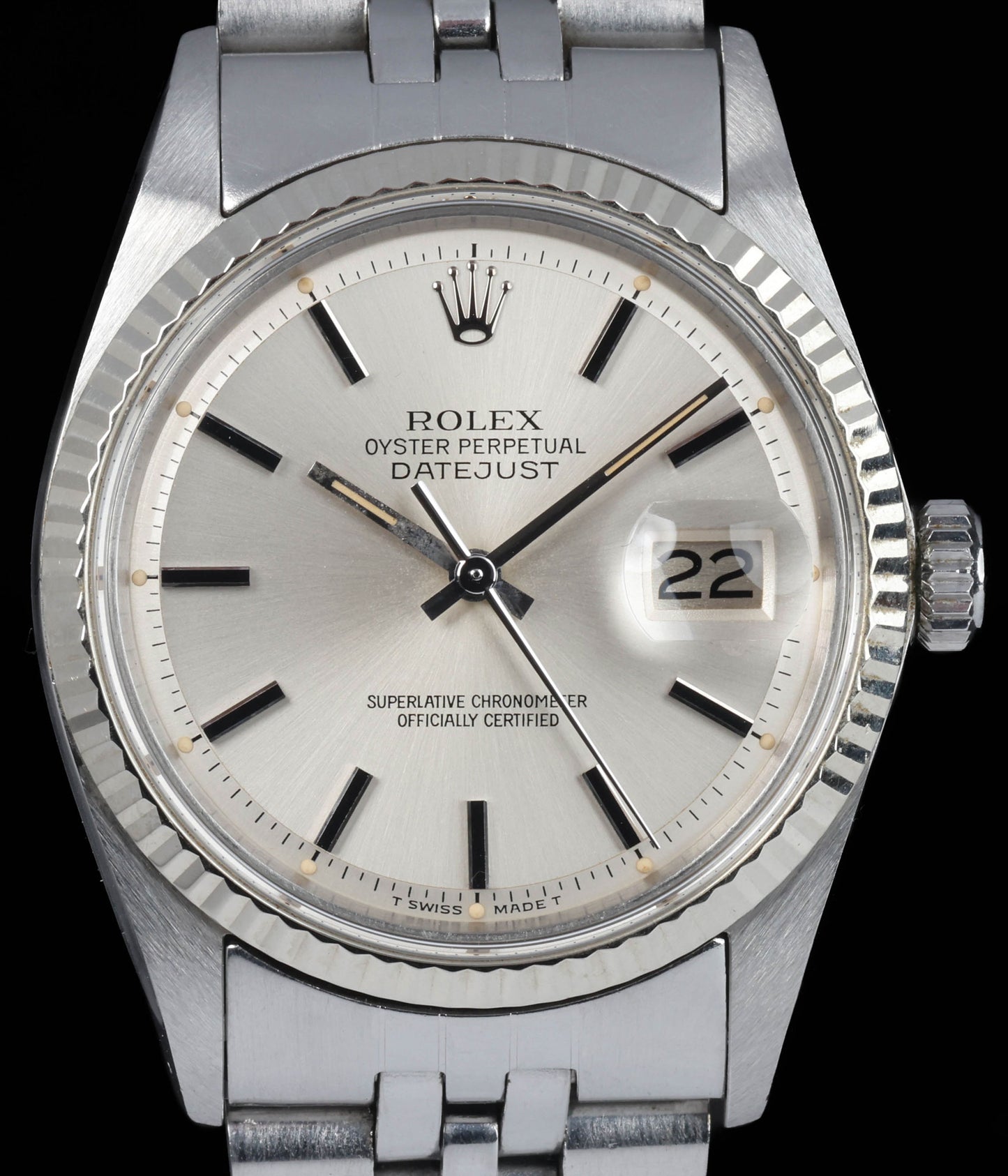 Pre-owned Rolex Datejust 1601 36MM 'Pie Pan' 1978 | Crown Vintage Watches