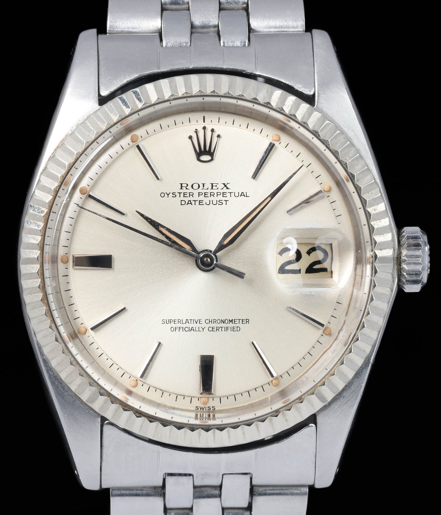 Pre-owned vintage Rolex Datejust 1601 'Dauphine Hands' 36MM 1963 | Crown Vintage Watches