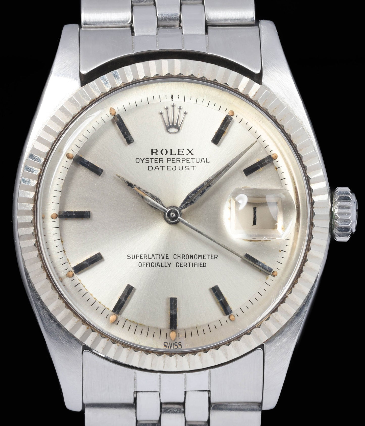 Pre-owned vintage Rolex Datejust 1601 'Dauphine Hands' 36mm 1962 | Crown Vintage Watches