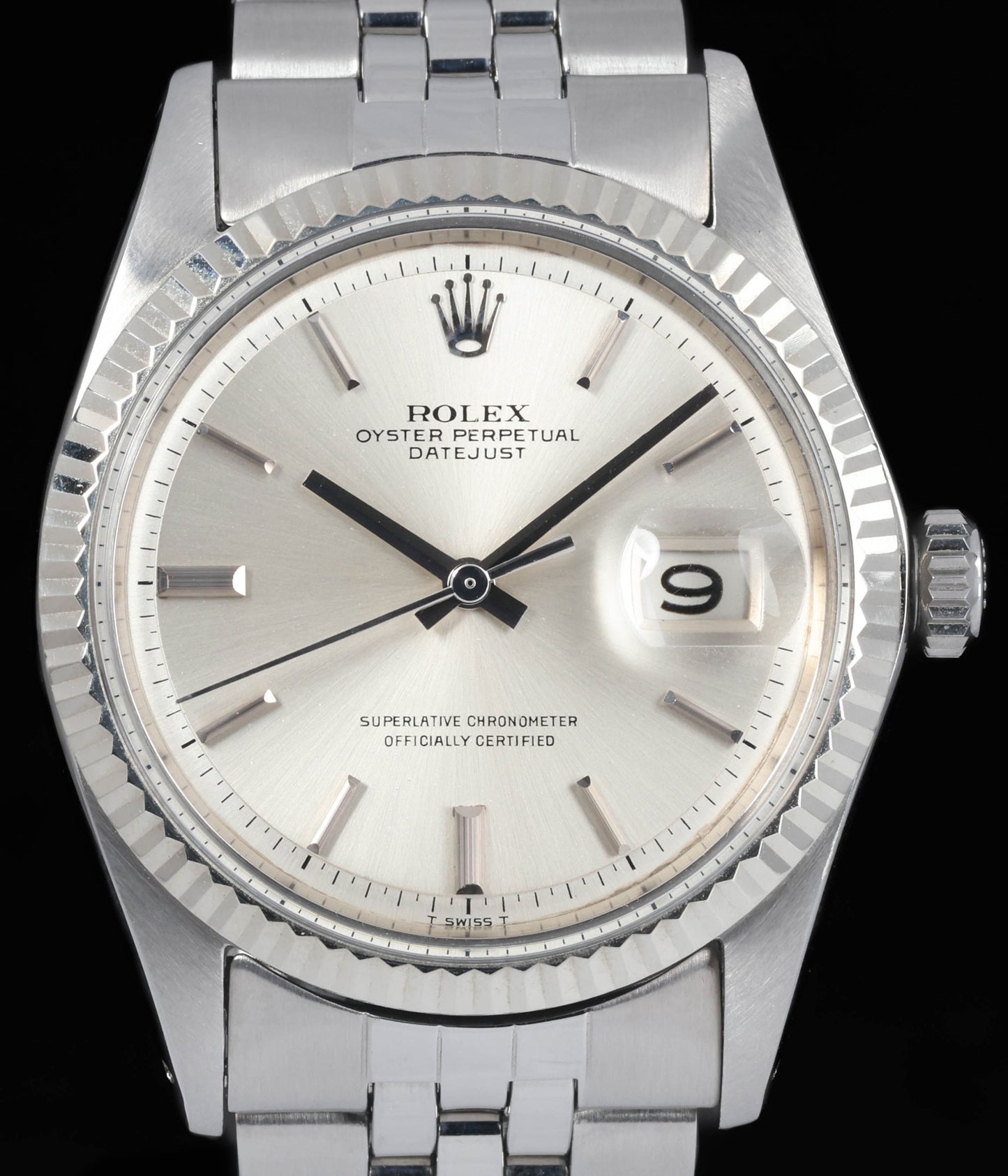 Pre-owned vintage Rolex Datejust 1601 'Non-Lumed Dial' 36mm 1969 | Crown Vintage Watches
