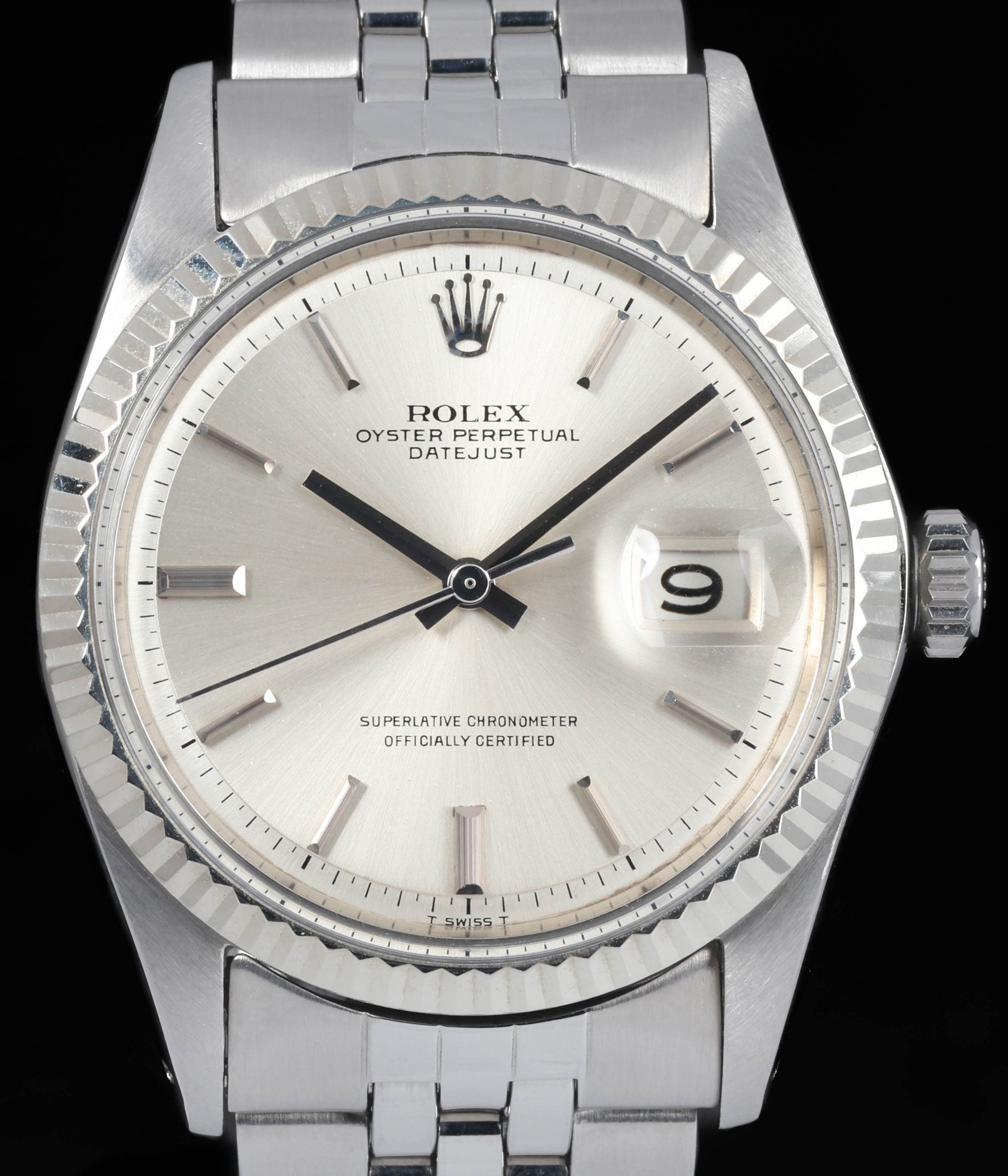 Pre-owned vintage Rolex Datejust 1601 'Non-Lumed Dial' 36mm 1969 | Crown Vintage Watches