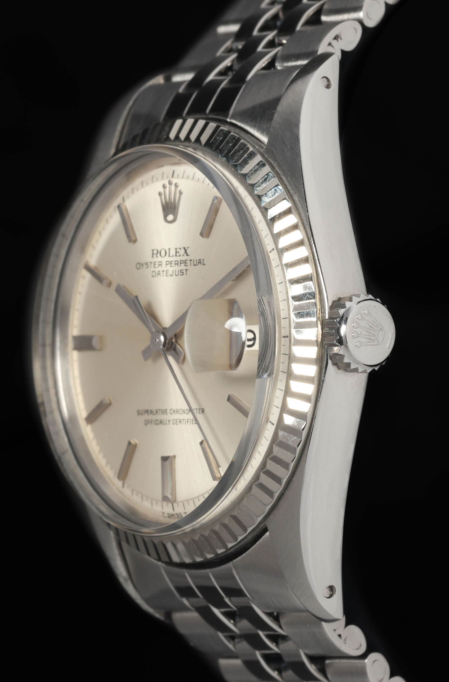 Pre-owned vintage Rolex Datejust 1601 'Non-Lumed Dial' 36mm 1969 | Crown Vintage Watches