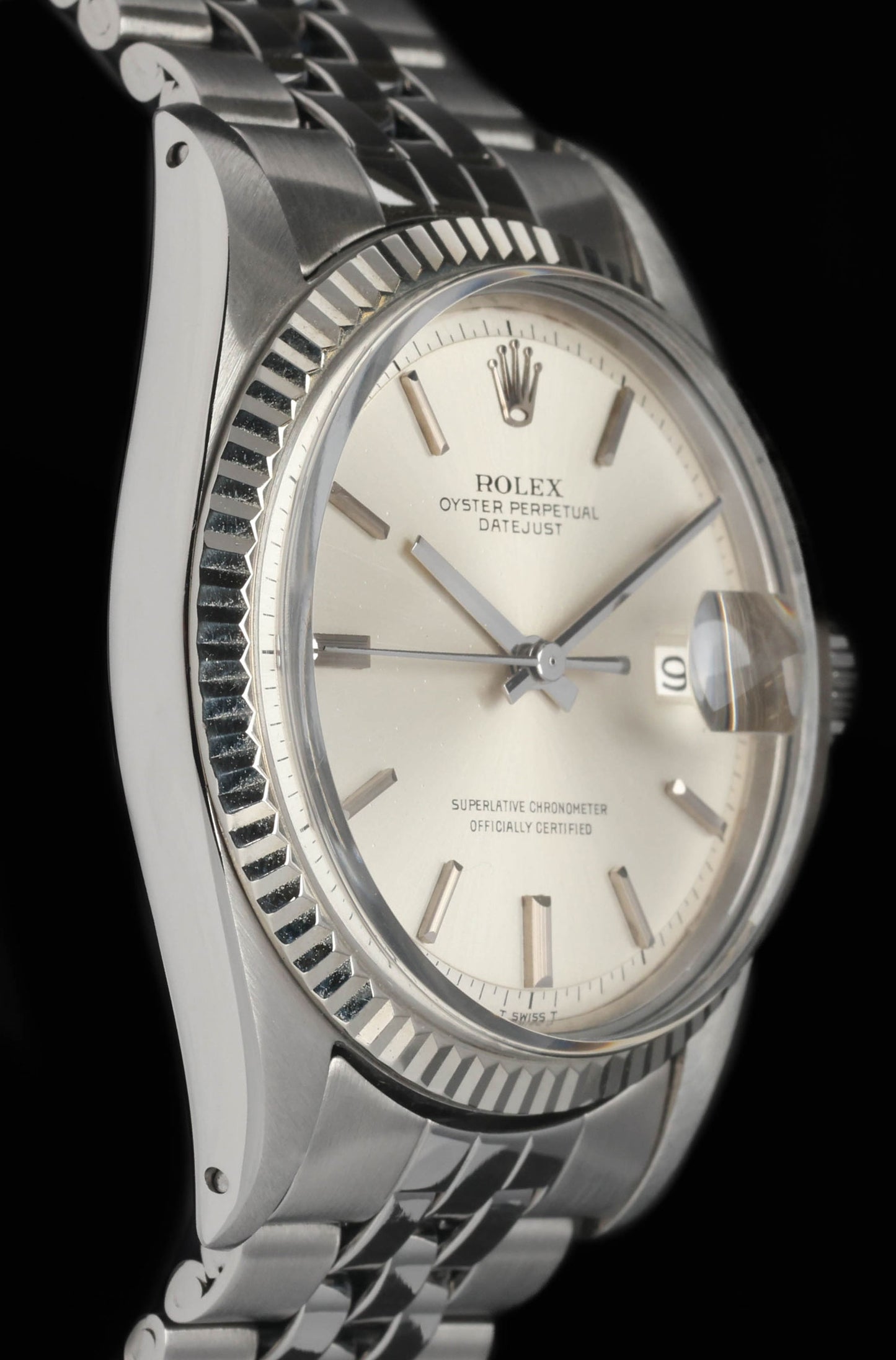 Pre-owned vintage Rolex Datejust 1601 'Non-Lumed Dial' 36mm 1969 | Crown Vintage Watches