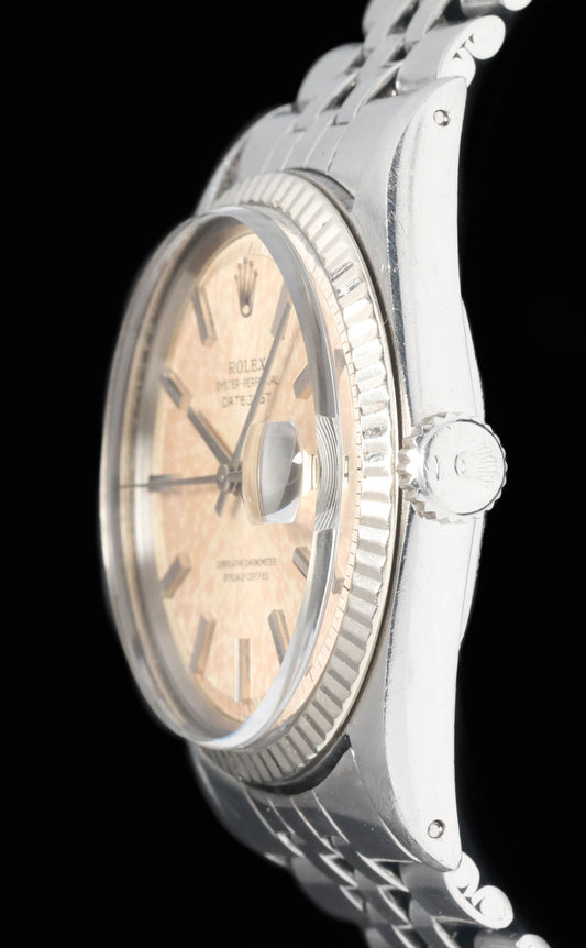 Preowned vintage Rolex Datejust 1601 'Tropical Orange' 36mm 1970s | Crown Vintage Watches