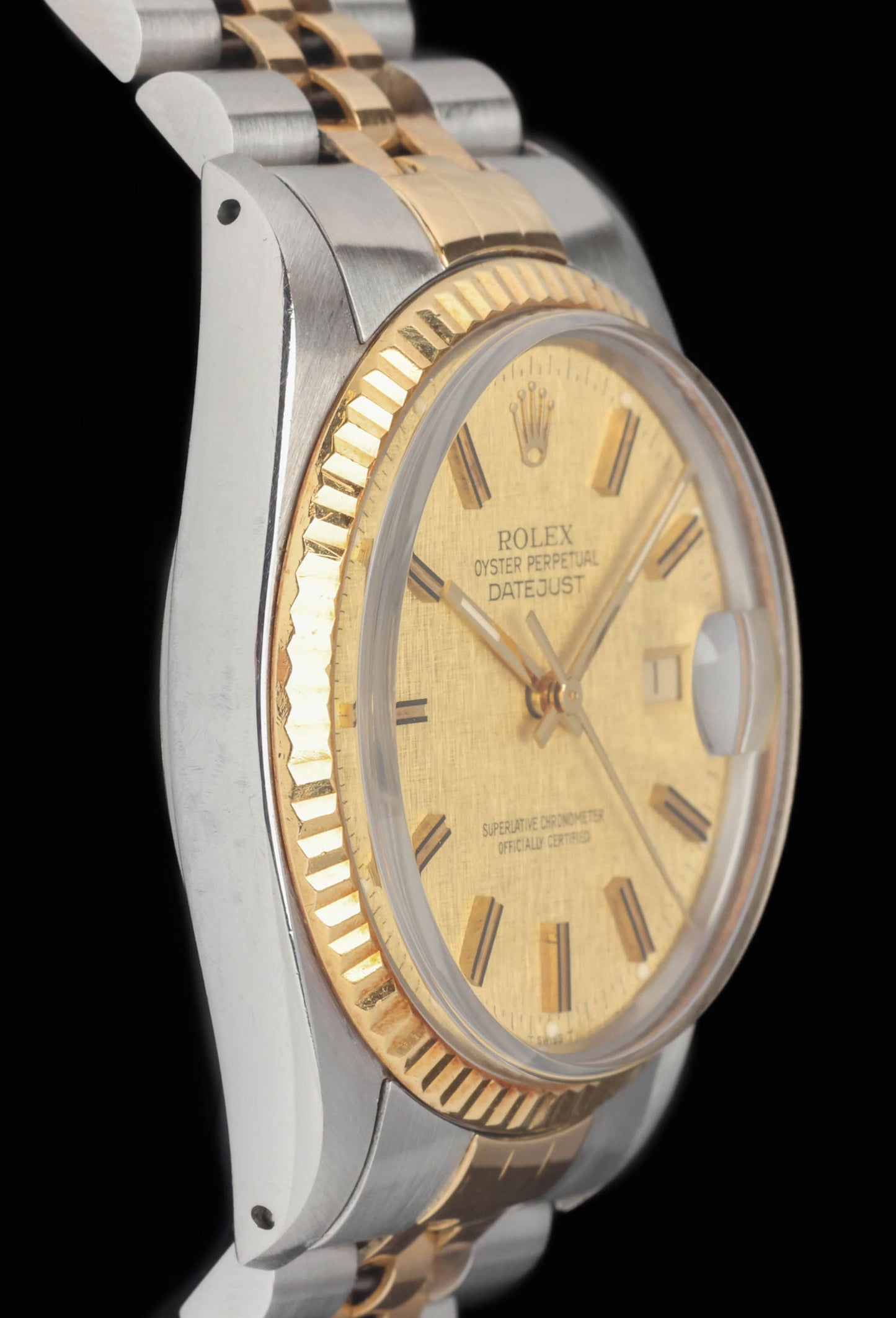 Rolex Datejust 16013 'Linen Dial' 36mm 1984