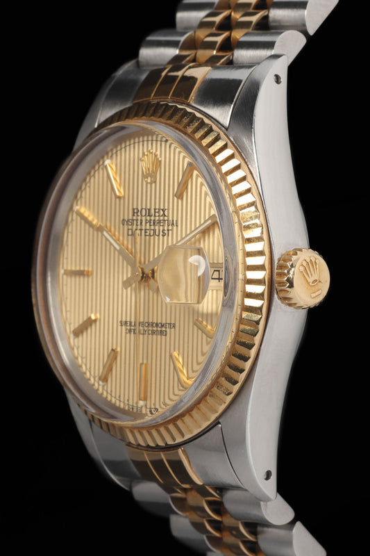 Preowned vintage Rolex Datejust 16013 'Tapestry Dial' 36mm 1984 | Crown Vintage Watches