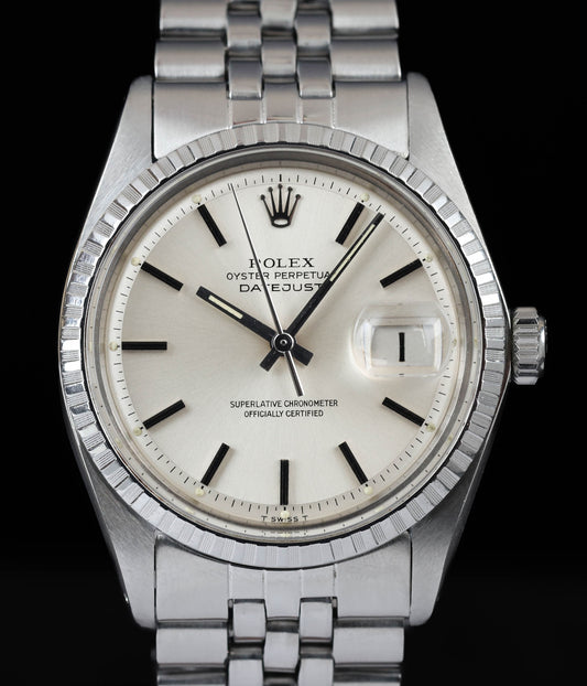 Pre-owned vintage Rolex Datejust 1603 36MM Silver Dial 1968 | Crown Vintage Watches
