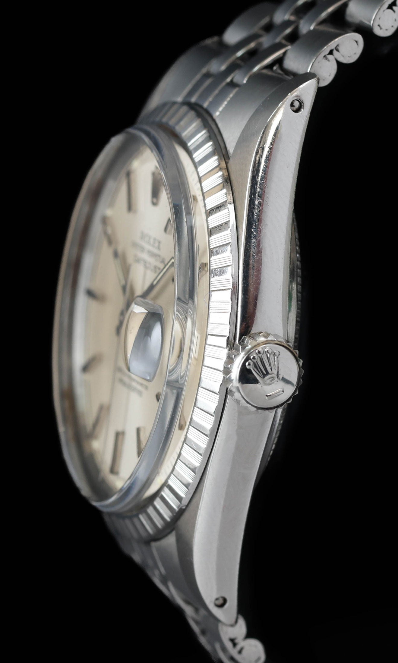Pre-owned vintage Rolex Datejust 1603 36MM Silver Dial 1968 | Crown Vintage Watches