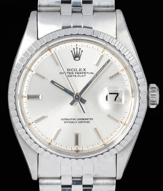 Preowned vintage Rolex Datejust 1603 'Pie Pan' 36MM 1971 | Crown Vintage Watches