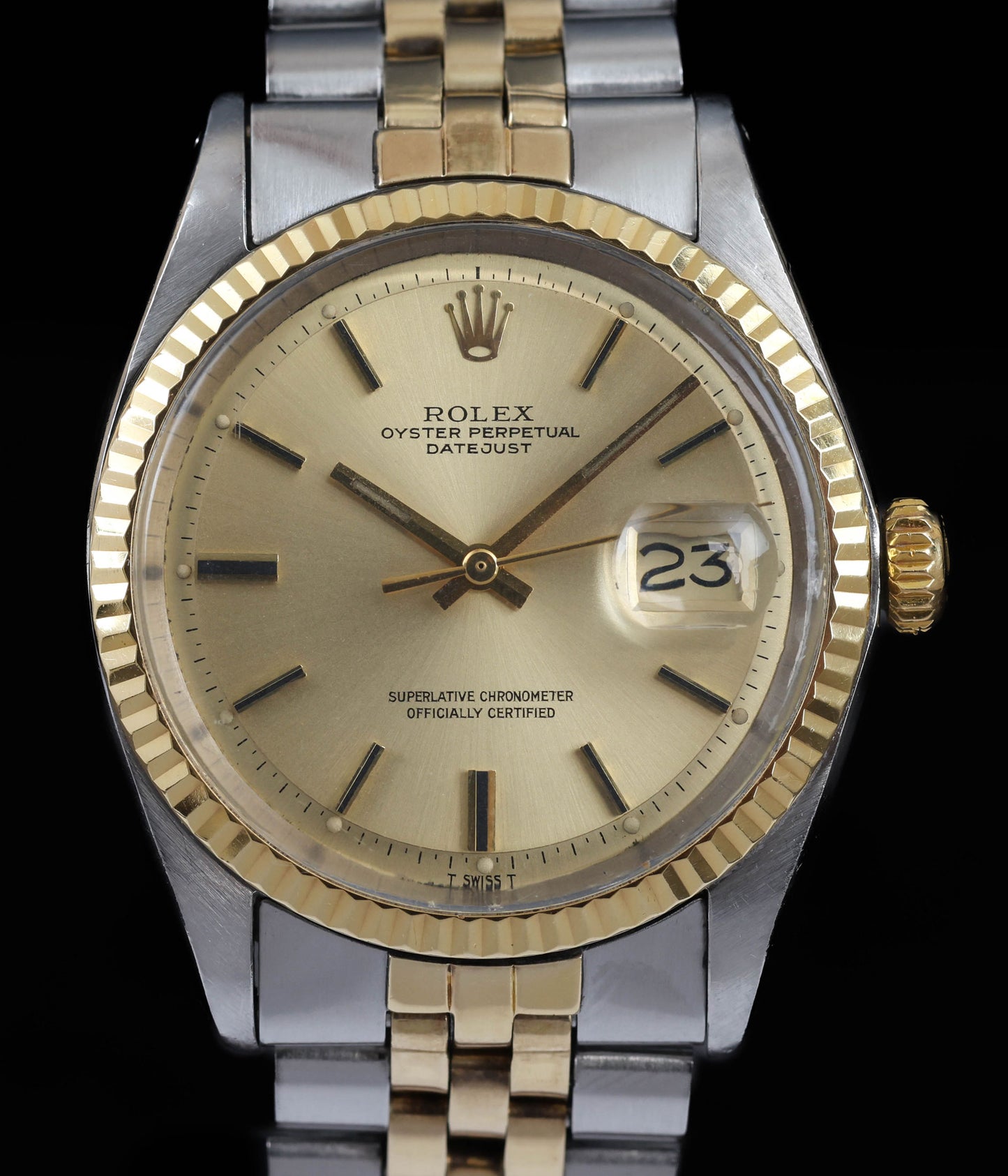 Pre-owned vintage Rolex Datejust 36MM 1601 Champagne Dial 1971 | Crown Vintage Watches