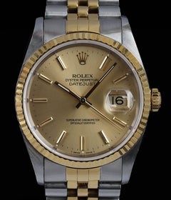 Rolex Datejust 36mm Champagne Dial 16233 1991