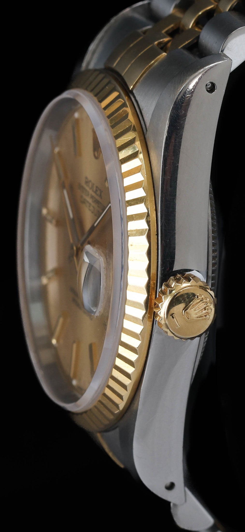 Pre-owned vintage Rolex Datejust 36mm Champagne Dial 16233 1991 | Crown Vintage Watches