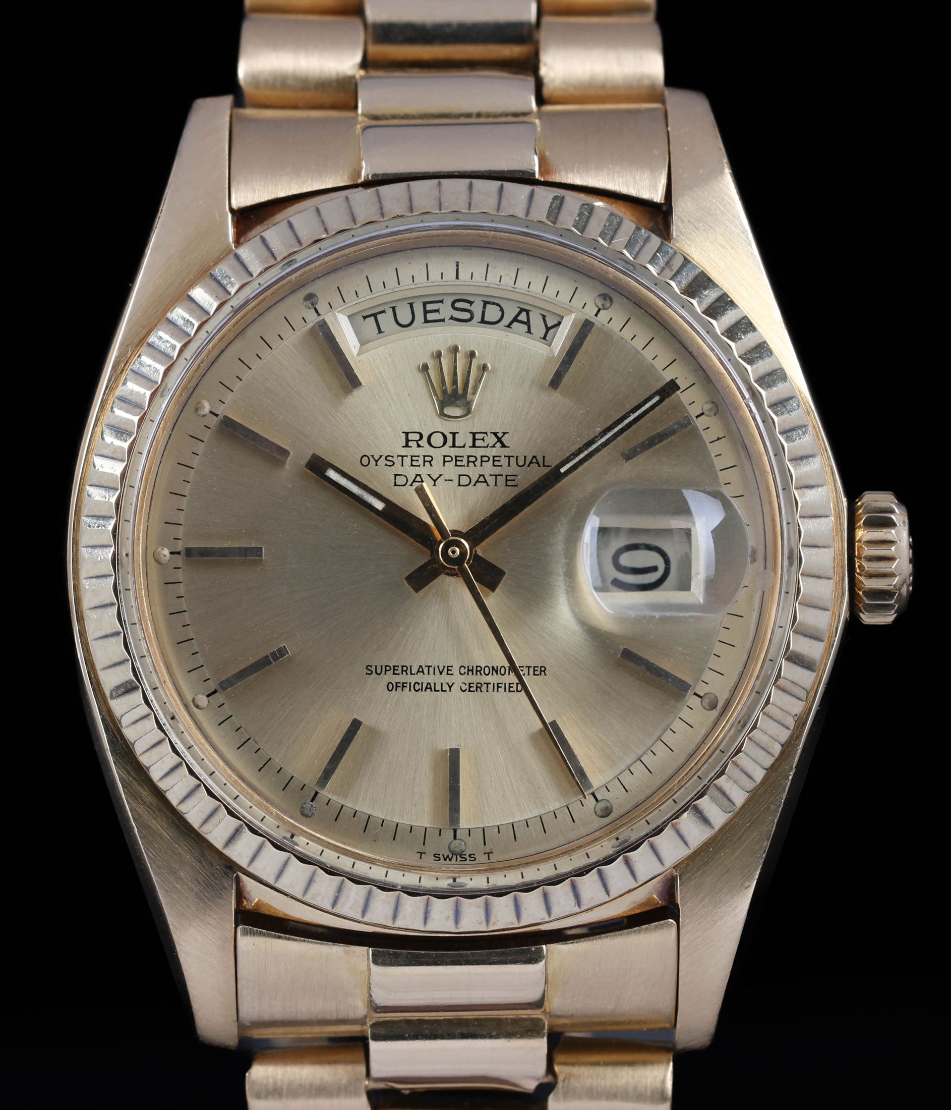 Pre-owned vintage Rolex Day-Date 1803 18K Yellow Gold 36MM 1974 | Crown Vintage Watches
